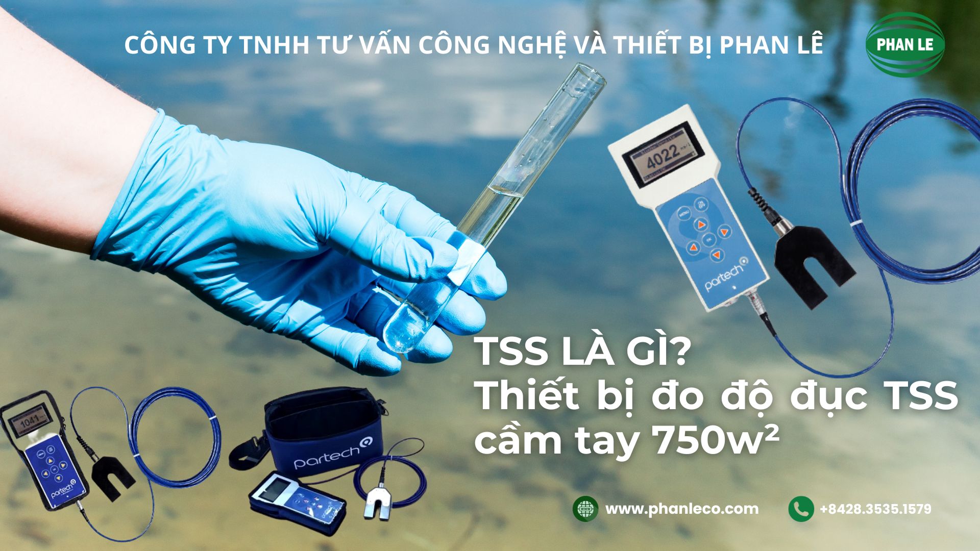 Thiết Bị Đo Độ Đục TSS Partech 750w² – Giải Pháp Quan Trắc Nước Chính Xác Từ Công Ty Phan Lê